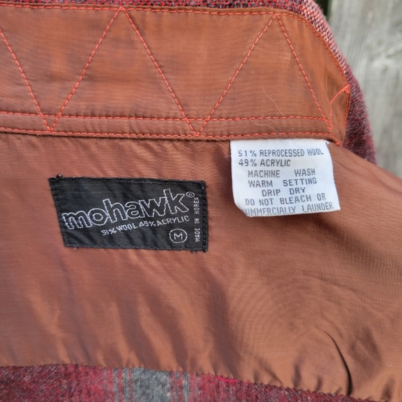 Men's RARE Vintage Wool Blend Flannel Button Down Shirt - Picture 17 of 17